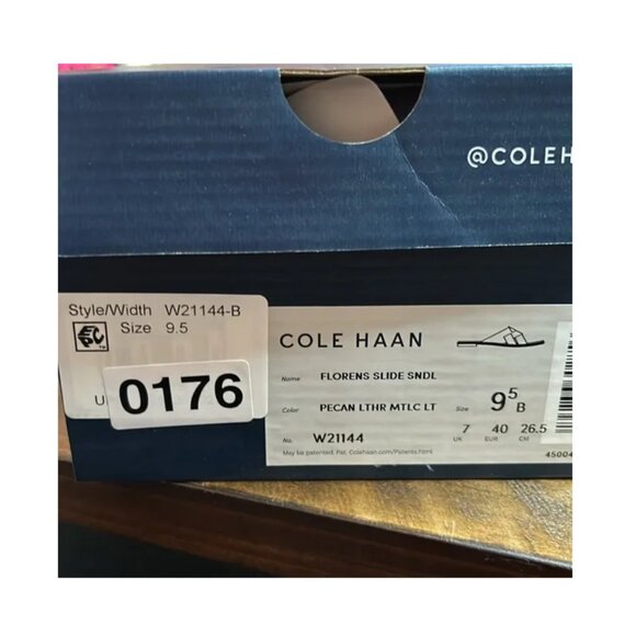 Cole Haan Florens Slide Sandals Leather Women's - Pecan Metallic 9.5 - Picture 7 of 8